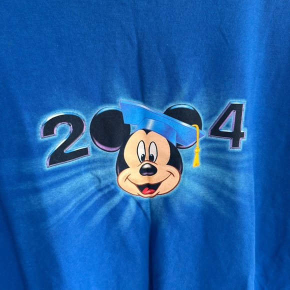 Vintage Disney Mickey Mouse Graduation 2004 T-Shirt 2XL - Picture 2 of 4